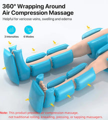 ALLJOY leg massager being zipped up for quick, easy wear.