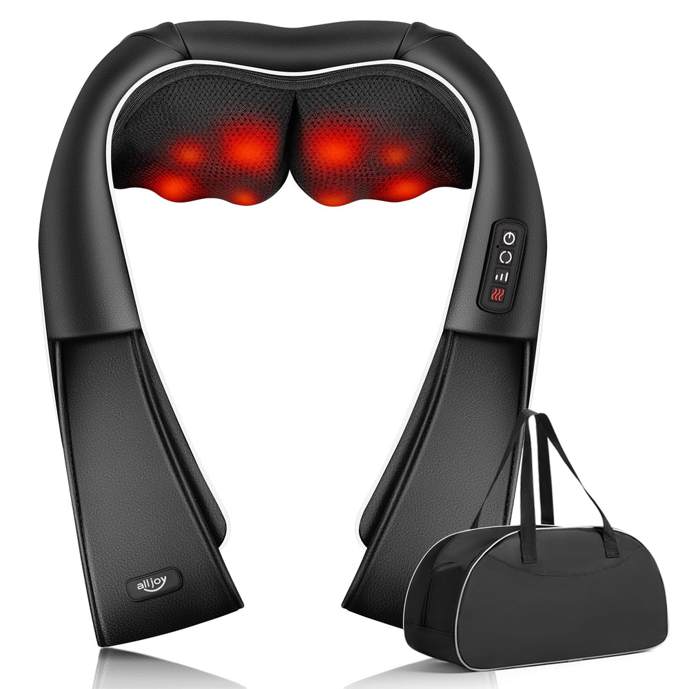 AllJOY Neck Massager front view with 8 heads for targeted neck relief at home.