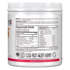 ALLMAX AMINOCUTS glass with mixed drink shows refreshing Watermelon flavor