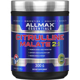 ALLMAX Citrulline Malate bottle front, ready for endurance-focused workouts.