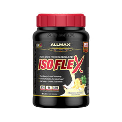 ALLMAX ISOFLEX Pineapple Coconut bottle ready for quick protein shakes