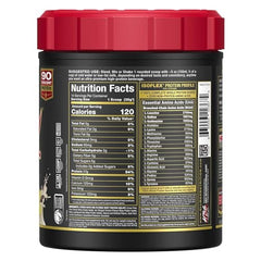 AllMax ISOFLEX vanilla label close-up showcasing low-lactose protein option for sensitive diets