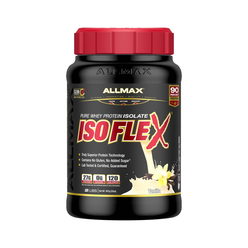 ALLMAX ISOFLEX whey protein-scoop for quick, clean protein