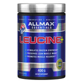ALLMAX Leucine bottle front supports lean muscle and recovery potential