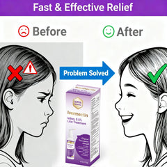 Alltripal Ivermectin Lotion applied to dry scalp ready for use