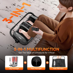 ALLYOUGER Foot Massager 360 degree handle for easy calf and ankle targeting