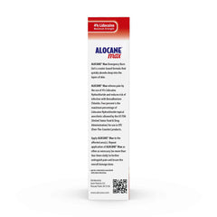 Alocane Max Aloe Vera gel emphasizes soothing, cooling comfort.