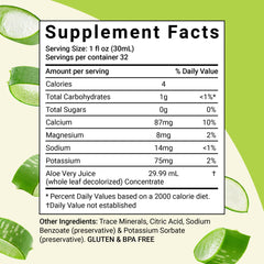 Aloe Life label closeup emphasizes certified organic leaves and purity