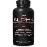 Alpha JYM X bottle front highlights a transparent formula for trusted daily dosing