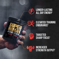 ALPHA LION Core pre-workout scoop showing convenient serving size for quick mixing.