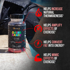 Gains Candy capsules close-up for convenient daily use.
