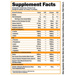 Scoop of ALPHA LION Superhuman Intra stirred in water for endurance support