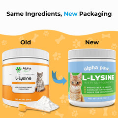 Alpha Paw lysine powder scoop for precise, mess-free servings.