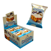 Alpha Prime Prime Bites Brownie box front, a protein-packed snack for on-the-go.