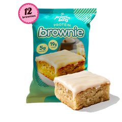 Alpha Prime Prime Bites Brownie glazed chocolate donut, satisfying protein-rich dessert-like bite.