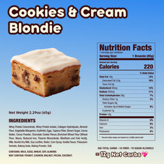 Close-up of Alpha Prime Prime Bites Brownie texture showing a soft, bakery-like bite.