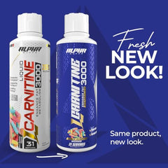 Alpha Supps Liquid L-Carnitine 3000 pour for easy pre-workout dosing