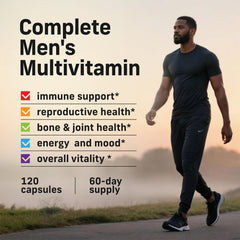 Alpha Tribe multivitamin capsules close-up for easy daily nutrition.