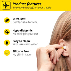 Close-up of FlyFit filter highlighting soft, breathable design for comfort