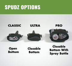 SPUDZ Alpine Innovations: diseño con cierre para proteger el paño en exterior.