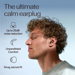 Soft oval tips on Alpine Silence earplugs deliver gentle comfort for long wear.
