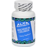 Alta Health magnesium chloride tablets bottle front for daily mineral support
