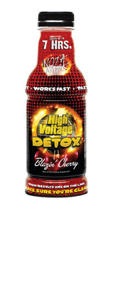 Botella High Voltage Detox Cereza Llameante 16 onzas lista para consumo rápido