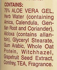 Alvera deodorant label close-up highlighting natural ingredients and gentle protection
