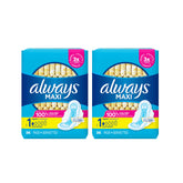 Always Maxi pad with wings provides secure protection during active days.