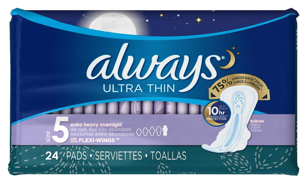 Always Pads Ultra Thin pack for discreet daily protection and comfort.