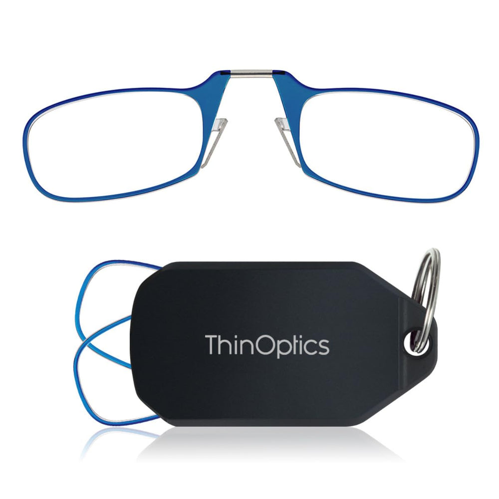 Always With You keychain glasses in armless folding design for on-the-go reading