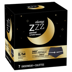 Always ZZZ Overnight Underwear, diseño interior cómodo de ajuste similar a ropa interior.
