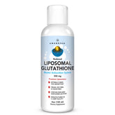AMANDEAN Liposomal Glutathione bottle highlights enhanced cellular uptake for wellness.