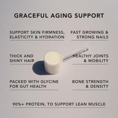 AMANDEAN Marine Collagen peptides scoop on lid for easy daily dosing.