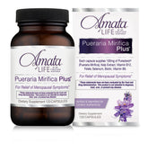 Amata Life Pueraria Mirifica Plus bottle showing 60-day supply for menopause wellness.