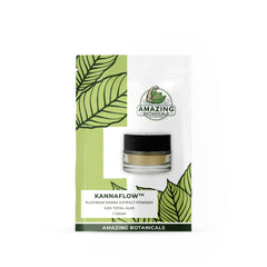 Amazing Botanicals kanna powder bottle pour demonstrates easy dosing and quality