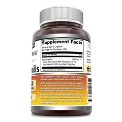 Capsules closeup of Amazing Nutrition Bee Propolis for easy daily dosing.