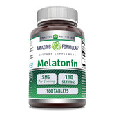 Amazing Formulas Melatonin unflavored 5 mg bottle supports a calm bedtime routine