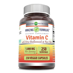Amazing Formulas Vitamin C bottle front suggesting daily wellness support.