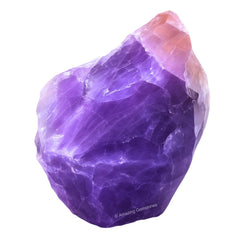 Amazing Gemstone amethyst rough stone closeup showing natural facets for meditation