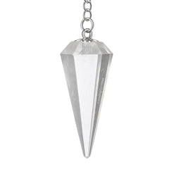 Amazing Gemstone clear quartz pendulum design for precise divination sessions.