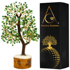 Amazing Gemstone Emerald Tree of Life enhances serene decor in any room