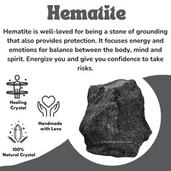 Amazing Gemstone hematite protection energy focus stone.