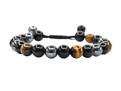 Pulsera Amazing Gemstone con hematite para protección y calma.