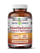 Amazing Nutrition Amazing Formulas boswellia-turmeric-tart-cherry capsule close-up shows potency and purity.
