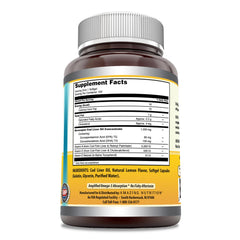 Amazing Nutrition Amazing Omega lemon softgels pour highlights easy daily dosage