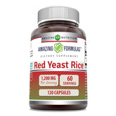 Amazing Nutrition arroz de levadura roja en bote, cápsulas fáciles de tomar para tu rutina diaria.