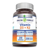 Amazing Nutrition Vitamin D3 K2 bottle for daily wellness