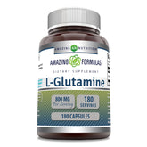 Amazing Nutrition L-Glutamine 800mg bottle supports post-workout recovery.