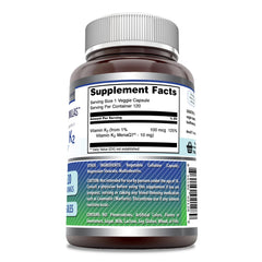 Amazing Nutrition Vitamin K2 MK7 veggie capsule close-up showing plant-based capsule